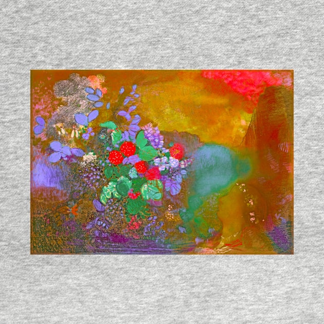 Odilon Redon Ophelia among the flowers by indusdreaming